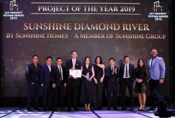 sunshine diamond river won the prestigious double award at property vietnam awards 2019